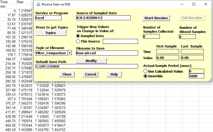 DDE Receive From Excel